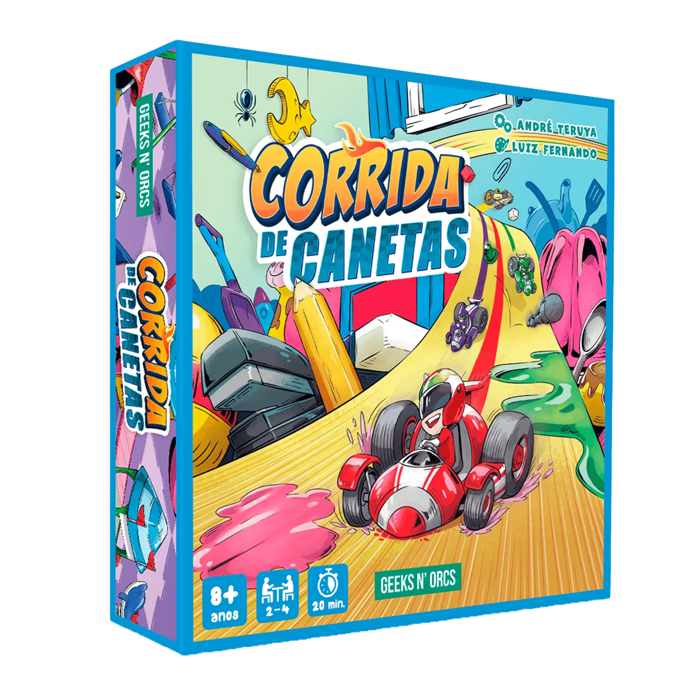 Caixa do jogo Corrida de Canetas